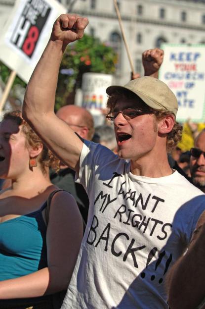 Protesting Proposition 8 in San Francisco