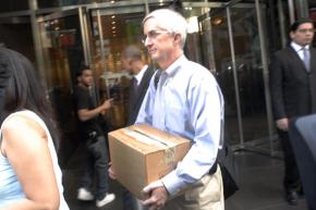 One of the workers laid off from Lehman Brothers when the investment bank went bankrupt