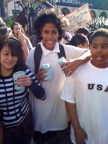 Three students from San Francisco schools joined a march of thousands through the Mission
