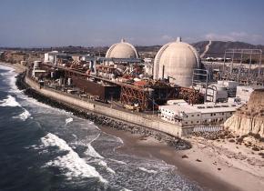 The San Onofre nuclear generating plant sits on the Pacific Ocean coast between Los Angeles and San Diego
