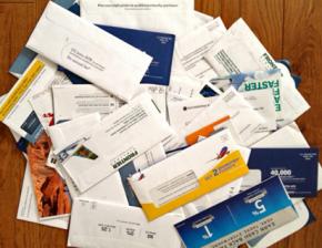 Credit card offers through the mail