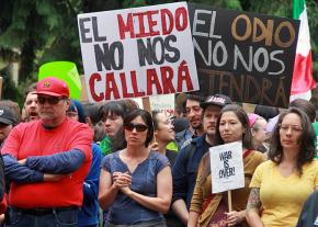 Anti-racist demonstrators in Portland send the message: Fear will not silence us